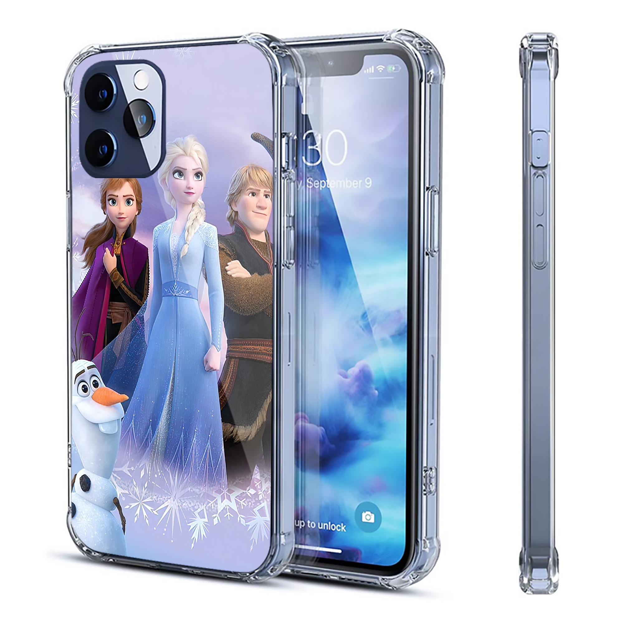 （画像用） アナと雪の女王 アンナ エルサ Frozen Anna Elsa 【iPhone 12シリーズ対応】透明スマホケース（クリアソフトケース）